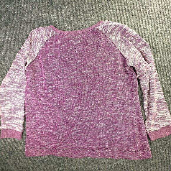 Champion Sweater Women XL Pink Purple Marled Raglan Sweatshirt Athletic Pullover - Picture 9 of 11